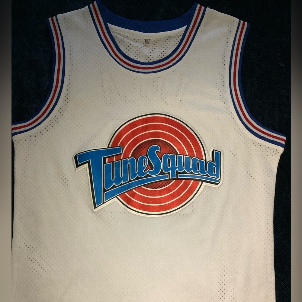 Space jam Tunesquad Basketball Jersey - White & Blue